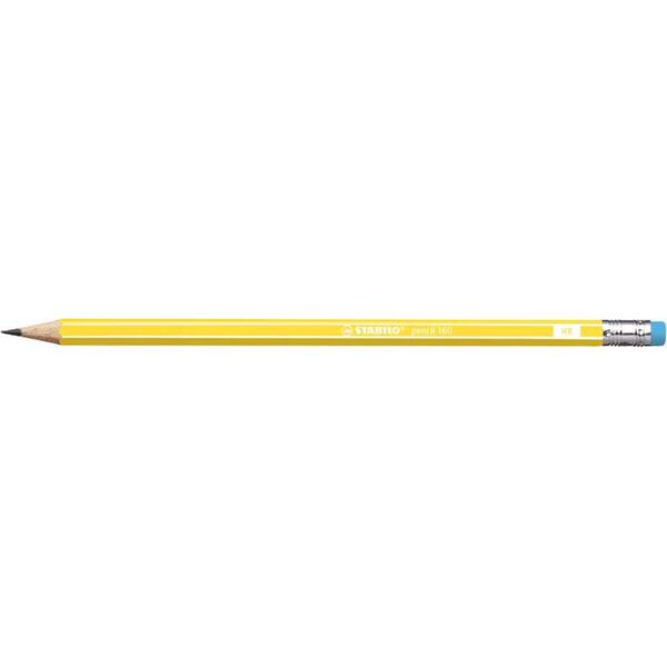 Stabilo Ołówek Pencil 160 Z Gumką Hb Yellow (2160/05-HB) 1469017 4006381504652