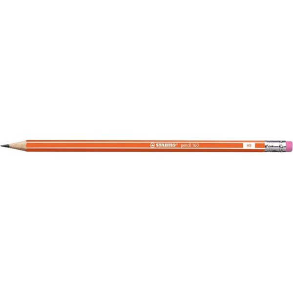 Stabilo Ołówek Pencil 160 Z Gumką Hb Orange (2160/03-HB) 1469018 4006381504621