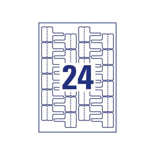 Avery Zweckform ETYK.ZF 7950 60X40 24/A4 DO OZNAC KABLI ETYKIETA - L7950-20 1470671 4004182061886