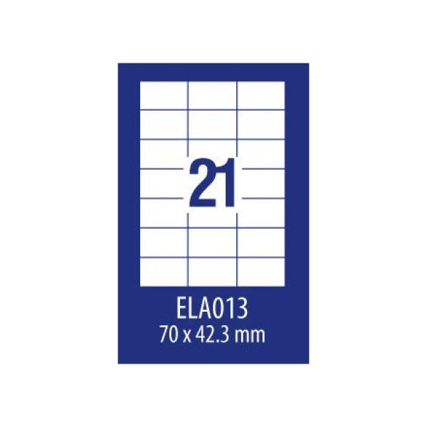 Avery Zweckform ETYK.ZF ECONOMY 70X42,3MM 013 100ARK ETYKIETA E100 ELA013 - ELA013 1470766 4260167150413