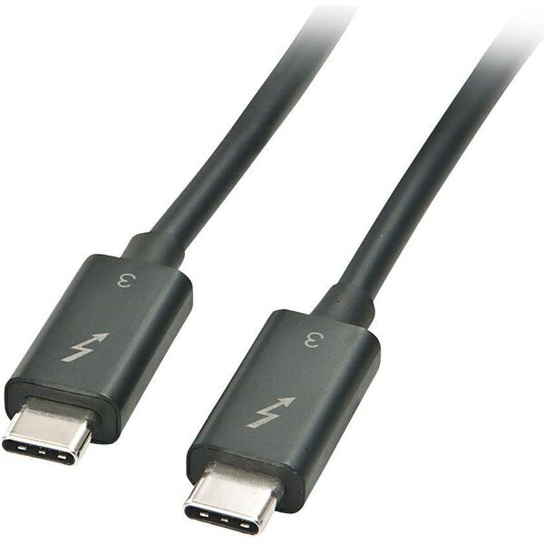 Kabel USB Lindy USB-C - USB-C 1 m Czarny (41556) 1478199 4002888415569