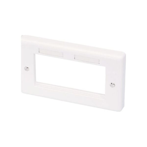 Lindy LINDY Double AV Face Plate for GBtype double Pattress Box - 60542 1504150 4002888605427