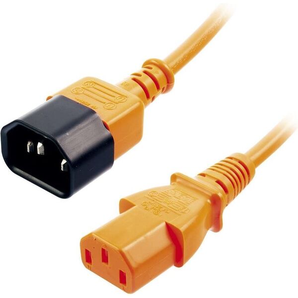 Kabel zasilający Lindy przedłużający pomarańczowy, 0.5m (30473) 1520850 4002888304733