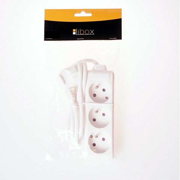 Libox 3 gniazda, biały, 5m (LB0080-5) 1636937 5902689074028