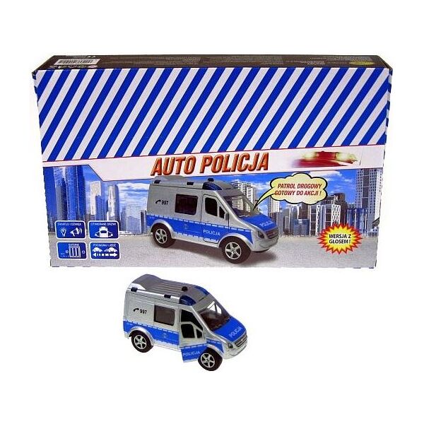 Hipo Auto Policja Van 11cm z głosem (HKG088) 1653711 5902447011005