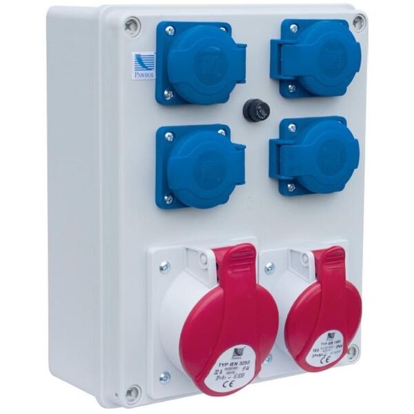 Pawbol Rozdzielnica R-BOX 240 2x16A/5P 4x250V IP44 (B.1096) 1811614 5905793080367