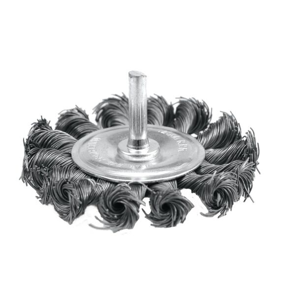 Vorel Szczotka tarczowa z trzpieniem drut splatany 75mm 06993 3016403 5906083069932