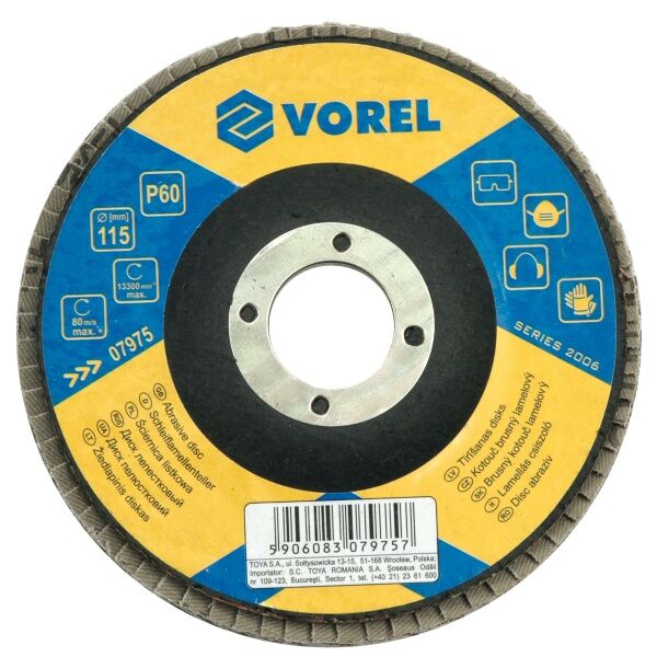 Vorel Ściernica listkowa talerzowa P-80 125x22mm 07986 3016456 5906083079863