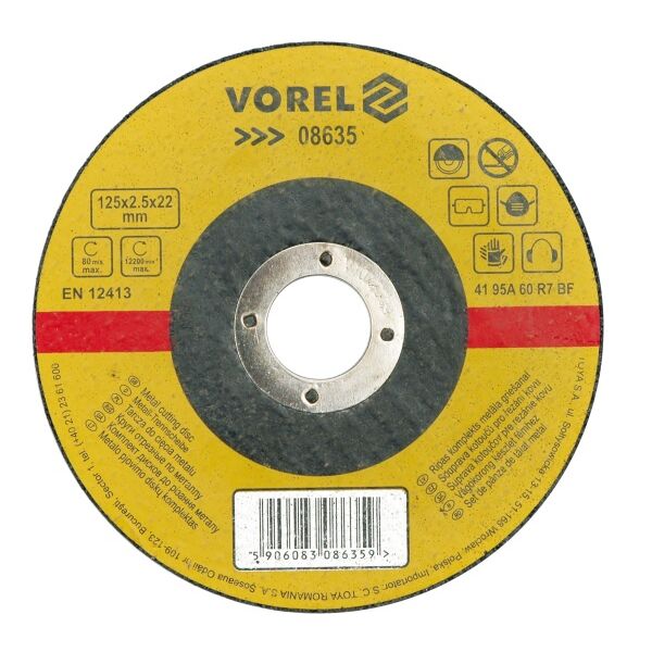 Vorel Tarcza do cięcia metalu 125x1,0x22mm (08631) 3016514 5906083086311