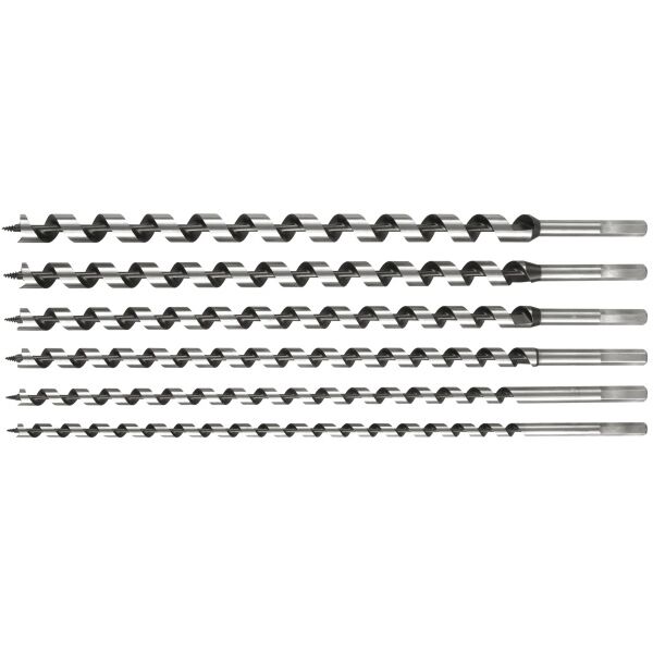 Wiertło Vorel do drewna spiralne sześciokątne 10 12 14 16 18 20mm zestaw (22466) 3016962 5906083224669