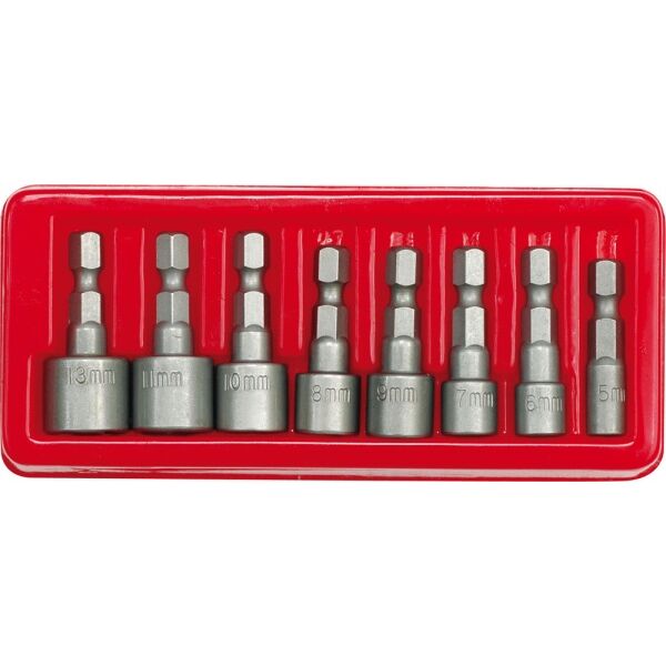 Vorel Końcówki nasadowe 1/4" 5-13mm 8szt. (66113) 3018158 5906083661136