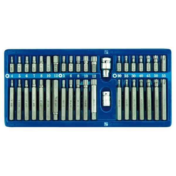 Vorel Końcówki specjalne Hex Torx Spline w metalowej kasecie 40szt. 66400 3018163 5906083664007