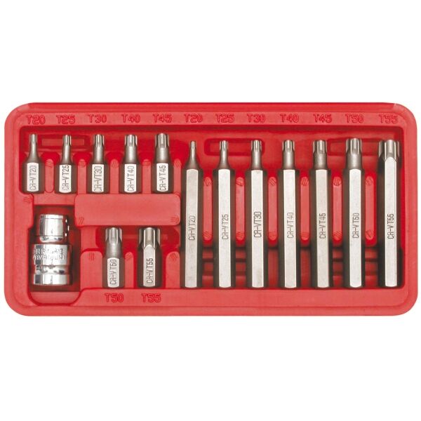 Vorel Końcówki specjalne Torx T20-T55 30/75mm 15szt. 66580 3018168 5906083665806