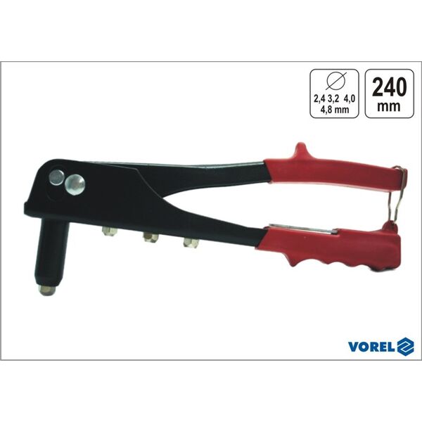 Vorel Nitownica ręczna metalowa 245mm 70020 3018176 5906083700200