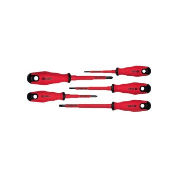 Yato Zestaw wkrętaków izolowanych PŁ 3-5,5mm PH1-PH2 5szt. 1000V (YT-2827) 3029985 5906083928277