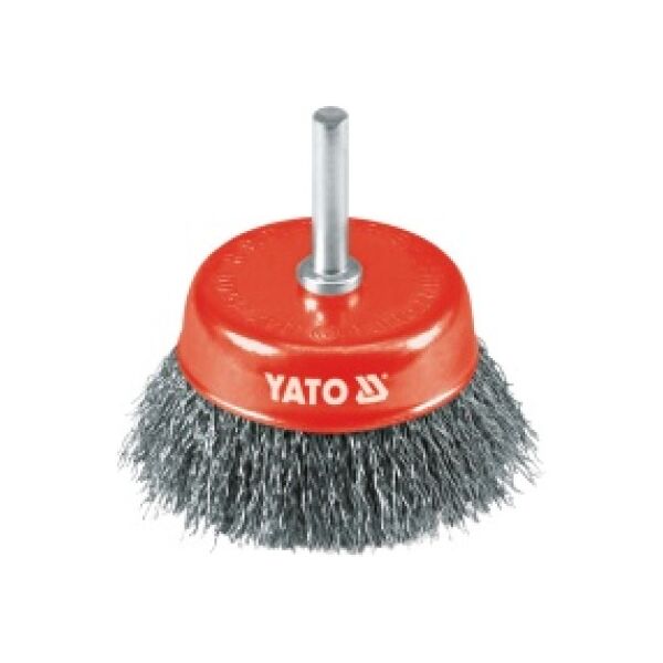 Yato Szczotka czołowa z trzpieniem drut Inox 75mm (YT-4751) 3030237 5906083947513