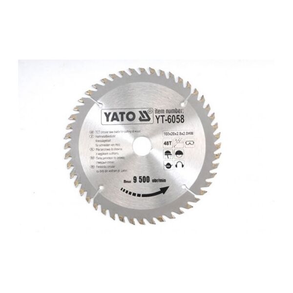 Yato Piła tarczowa do drewna 160x20mm 48z YT-6058 3030324 5906083960581