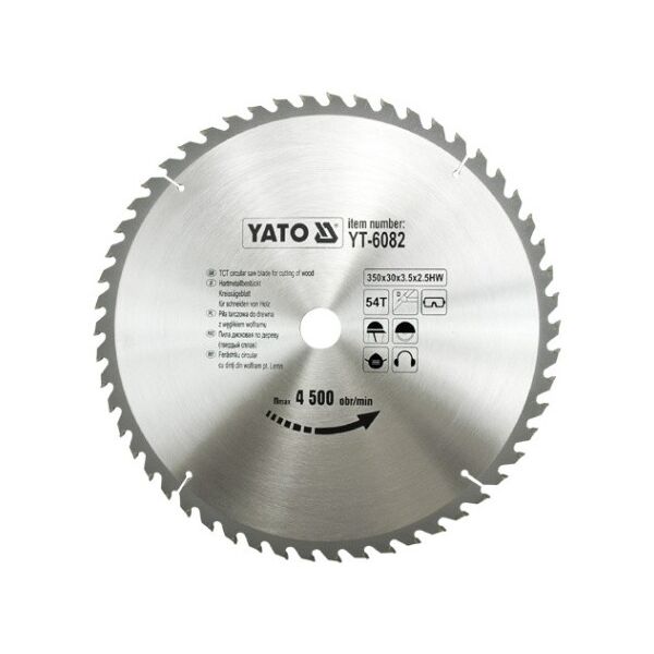 Yato Piła tarczowa do drewna 350x30mm 54z YT-6082 3030342 5906083960826