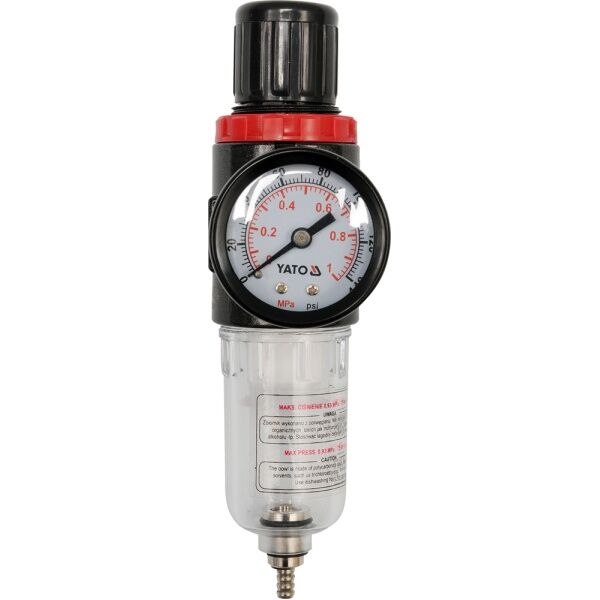 Yato Reduktor z filtrem i manometrem 1/4" (YT-2382) 3033658 5906083923821