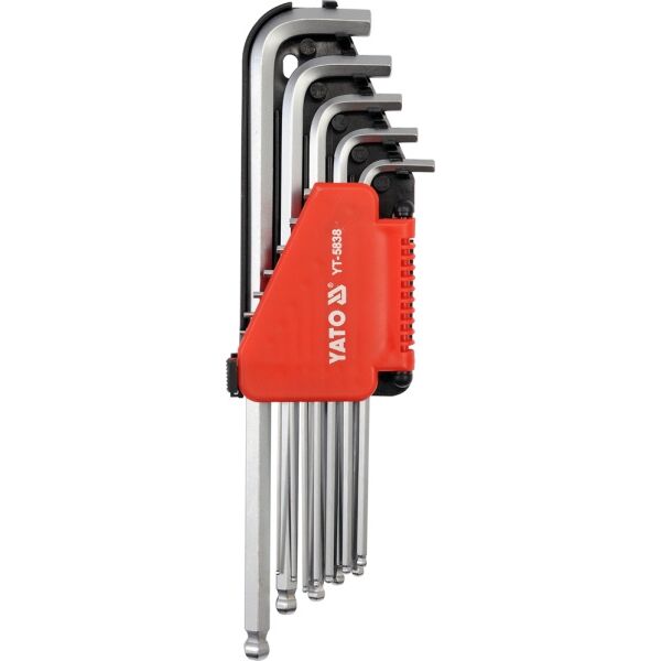 Yato Zestaw kluczy imbusowych hex typ L 1/16-3/8" z kulką 12szt. (YT-5838) 3043775 2000001599945