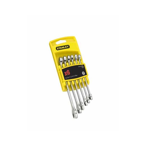 Stanley Zestaw kluczy płasko-oczkowych 10-15mm 6szt. (4-94-646) 3047084 3253564946469