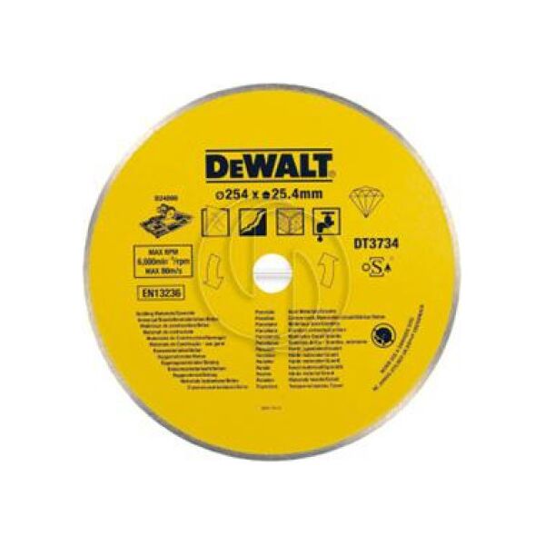 Dewalt TARCZA DIAMENTOWA 250x25,4mm CIĄGŁA DT3734 3056957 5035048012420