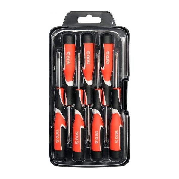 Yato Wkrętaki precyzyjne 7szt. płaskie, krzyżakowe PH00, PH0, torx (YT-25863) 3061029 5906083258633
