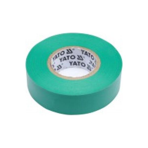 Yato Taśma elektroizolacyjna 19x0,13mm 20m PVC, izolacja-max 40kV zielona - YT-81652 3073895 5906083816529