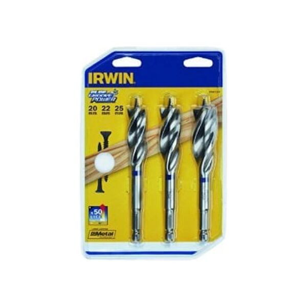 Wiertło Irwin do drewna kręte sześciokątne 20 22 25mm zestaw (10507764) 3073538 5706915077643