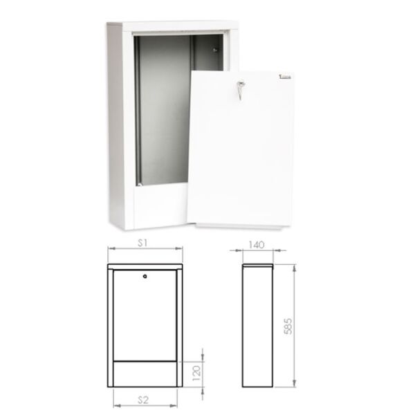 SiGMA-Li Szafka nadtynkowa 10 sekcje - SZN-4 3079664 5902814621660