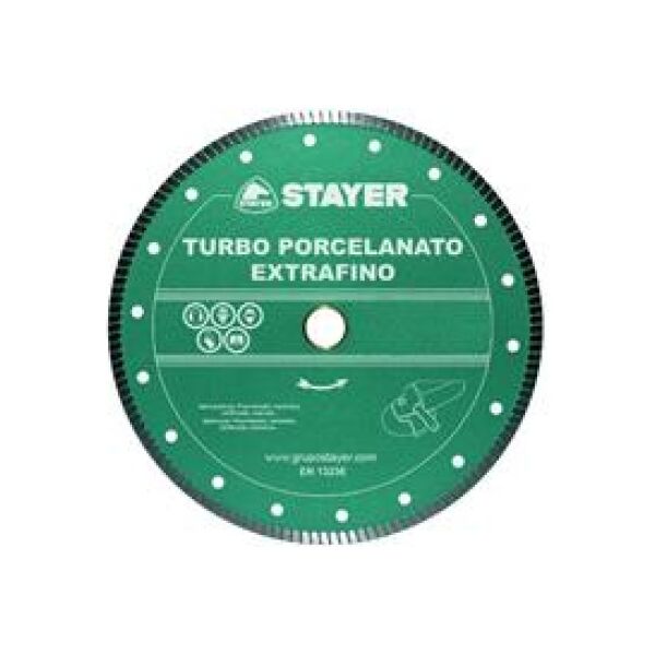 Stayer Tarcza diamentowa 230x22,2mm TURBO PORCELANTE EXTRAFINO - STA-D2330EP 3080514 8427648695191