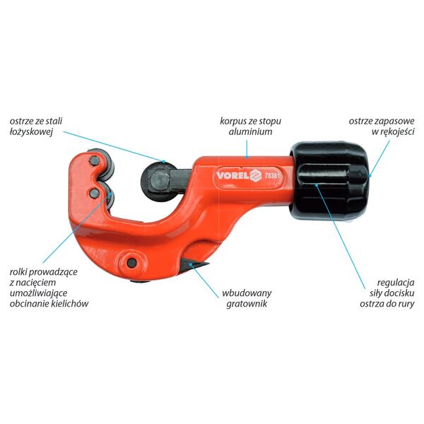 Vorel Obcinak do rur 3-32mm (78381) 3081064 5906083783814