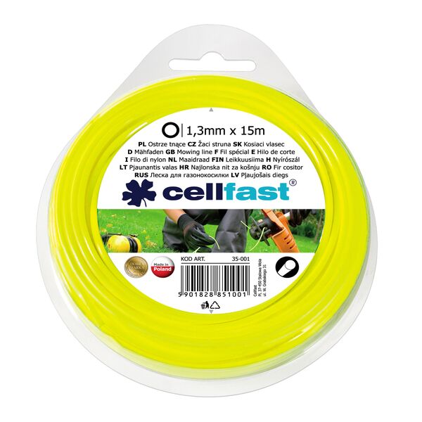 Cellfast Żyłka tnąca okrągła 1,3mm x 15mb 35-001 3099321 8011963749792