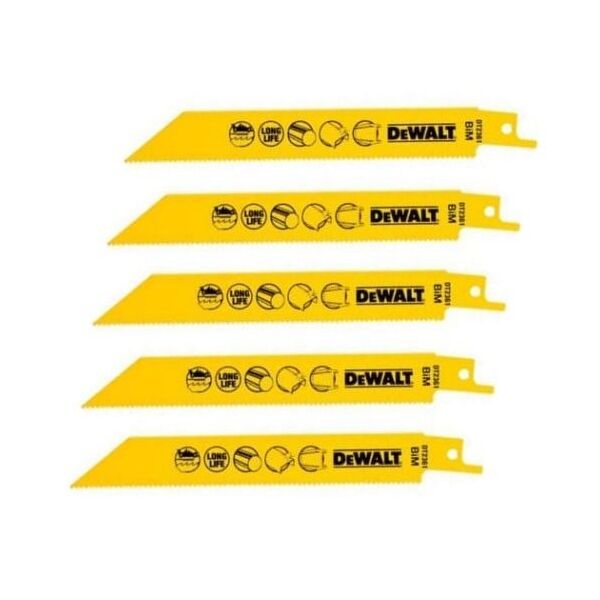 Dewalt Brzeszczoty do metalu ze stali kobaltowej dł. 152mm podziałka zębów 1,8mm - DT2361 3095787 5035048034606