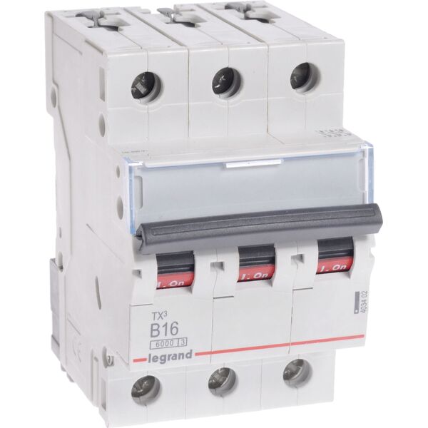 Legrand Wyłącznik nadprądowy S 303 3P B 16A 6000A- 403402 3108898 3414970387547
