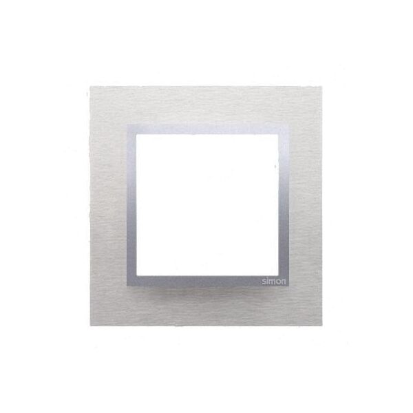 Kontakt-Simon Ramka pojedyncza SIMON54 NATURE metalowa inox klasyczny - DRN1/77 3108066 5902787559618
