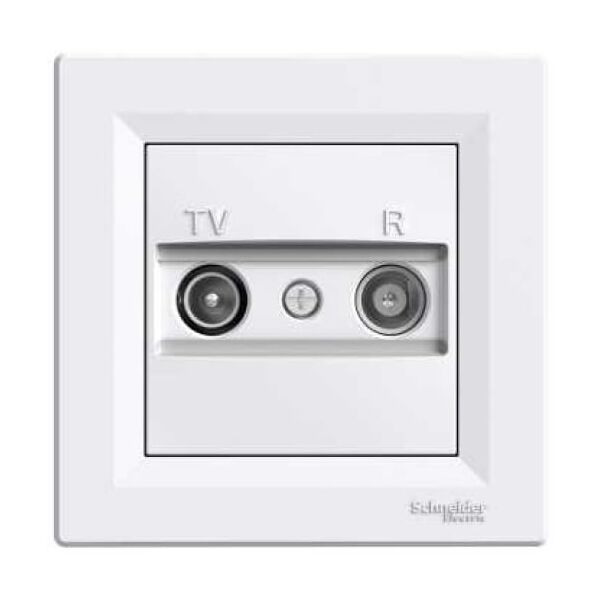 Schneider Electric Gniazdo antenowe RTV przelotowe 4dB białe - EPH3300221 3107266 3606480526428