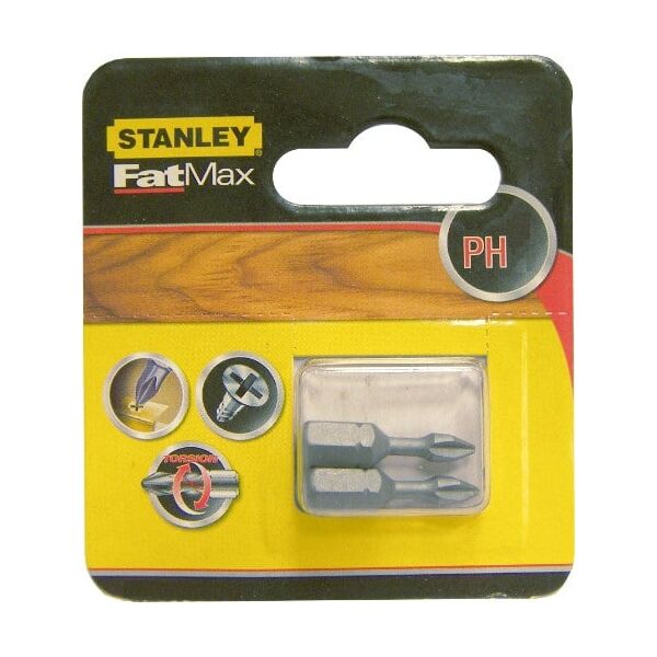 Stanley Końcówki wkrętakowe Ph3x25mm 2szt. - STA62022 3102007 5035048372210