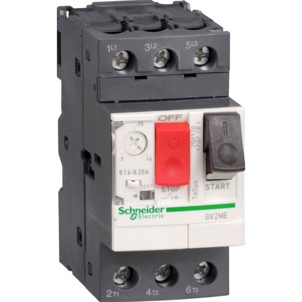 Schneider Wyłącznik silnikowy 3P 2,2kW 4-6,3A - GV2ME10 3107366 3389110343113