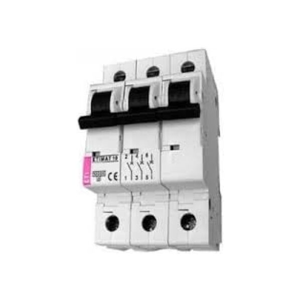 Eti-Polam Wyłącznik nadprądowy ETIMAT10 3P D 25A 10kA AC - 002155718 3106997 5904723004800