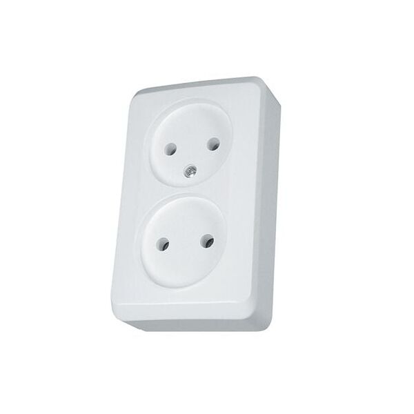 Schneider Electric Gniazdo 2-krotne b/u 16A IP20 białe GWN-220P - WDE001040 3107374 5904093552581