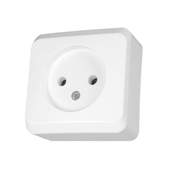 Schneider Electric Gniazdo 1-krotne b/u 16A IP20 białe GWN-120P - WDE001000 3107376 5904093552512