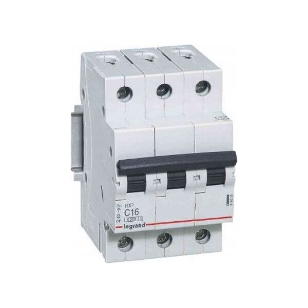Legrand Wyłącznik nadprądowy RX3 3P B25A 6000A - 419171 3108990 3414970367334