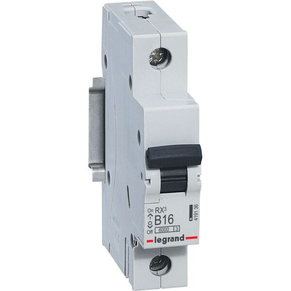 Legrand Wyłącznik nadprądowy RX3 1P B 16A 6000A (419136) 3108995 3414970366726