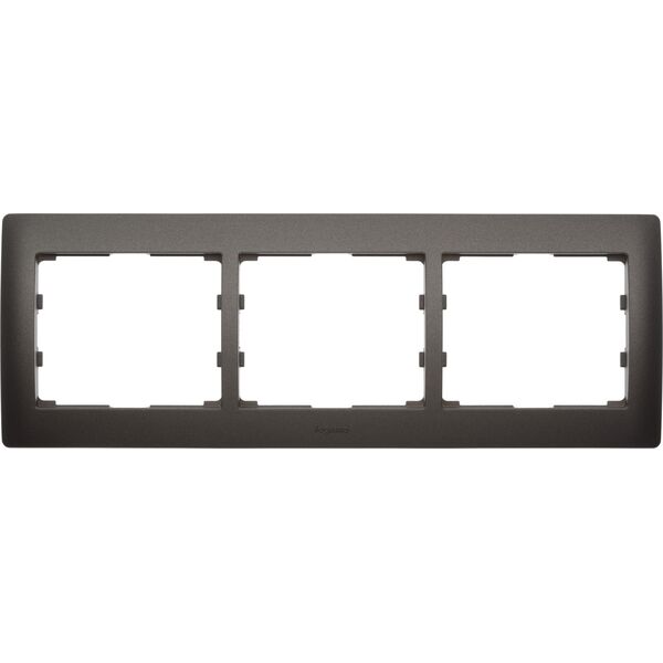 Legrand Ramka potrójna Sistena Life choco 771203 3109030 3245067712030