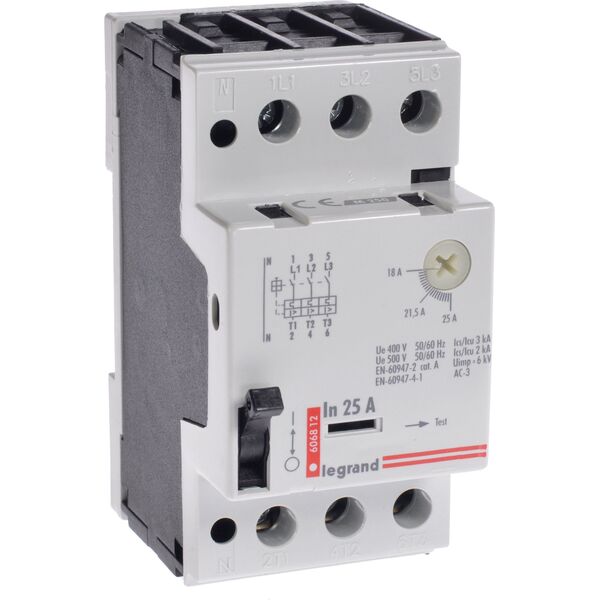 Legrand Wyłącznik silnikowy 3P 11kW 18-25A M 250 25 606812 3109147 3245066068121