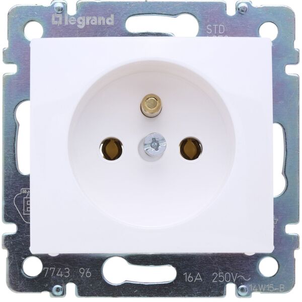 Legrand Gniazdo wtyczkowe 16A 250V VALENA białe - 774396 3111324 3245067743966