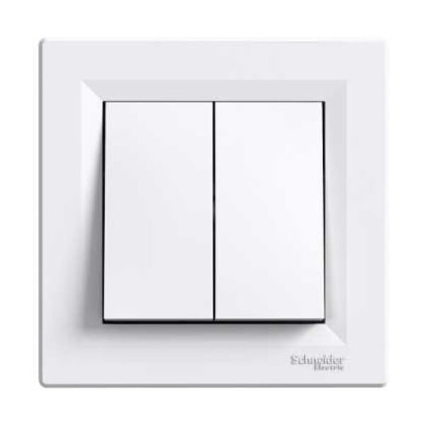 Schneider Electric Łącznik podwójny schodowy Asfora biały - EPH0600121 3109803 3606480525278