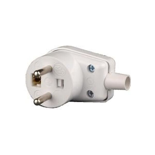 Schneider Wtyczka z uziemieniem 16A WB-6 biała - WB601 3109978 5904093013075