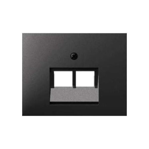 Hager Element centralny do gniazda przyłączeniowego UAE podwójnego z serii Berker antracyt mat - 14097006 3112231 4011334297499